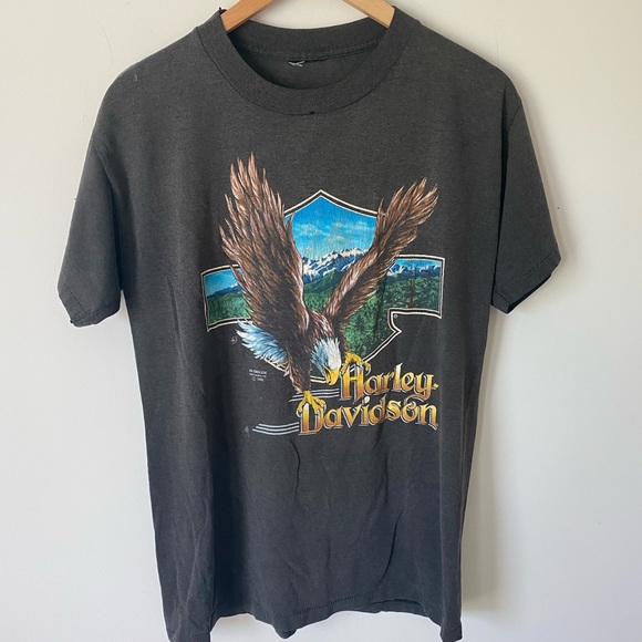 Harley-Davidson Other - Vintage 1990 3D Emblem Harley-Davidson Salem County NJ Graphic T-shirt